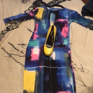Multi colored party dress